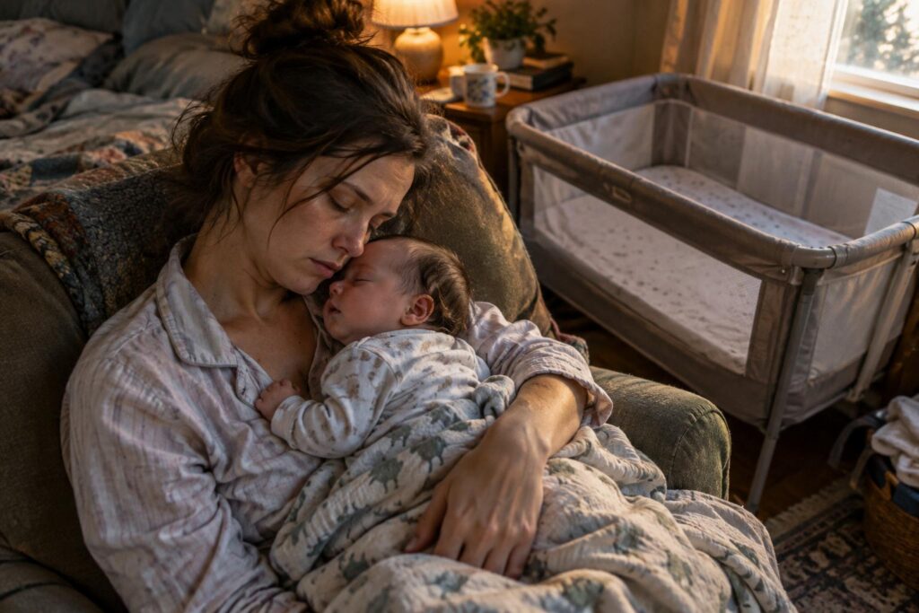 62 % des parents le font au moins une fois avec leur bébé : une experte du sommeil alerte sur le vrai risque