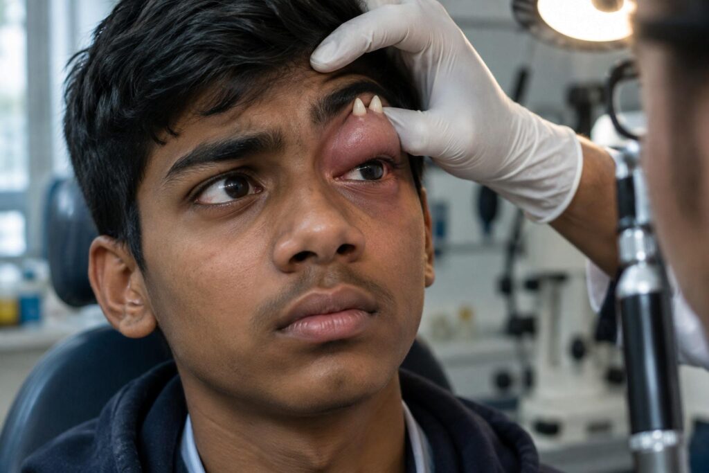 À 16 ans, il consulte pour une paupière gonflée : les médecins découvrent une dent poussée au mauvais endroit
