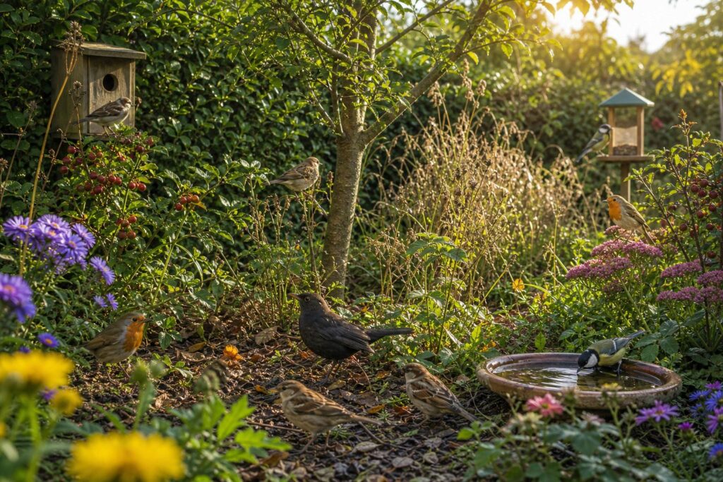 Aider les oiseaux commence par un jardin accueillant pour les oiseaux
