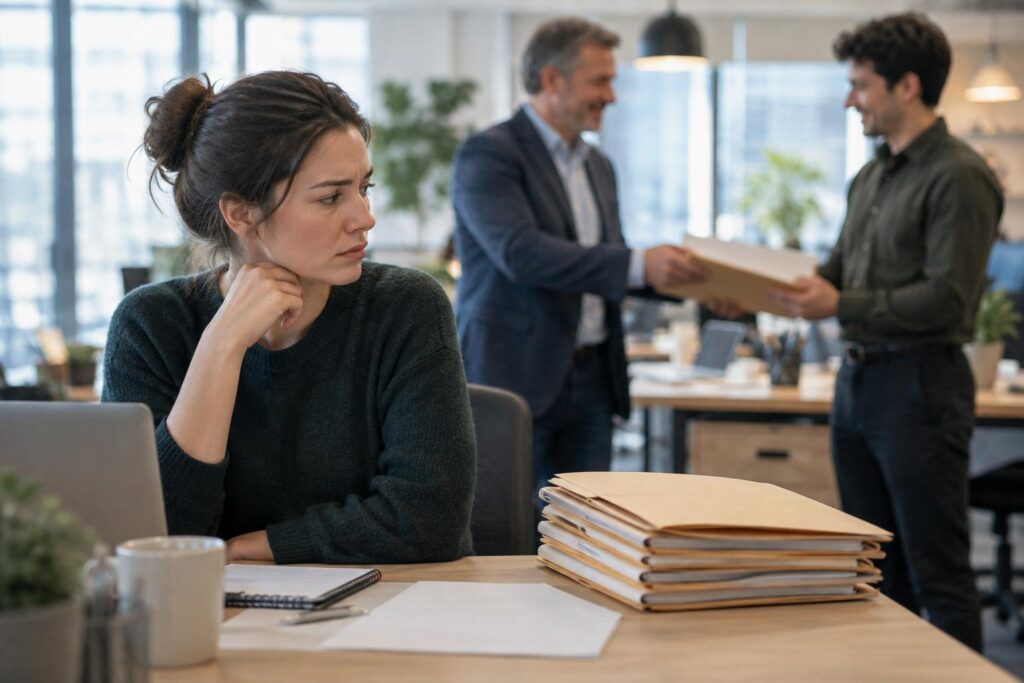 Après six mois d’efforts, votre collègue reçoit encore les dossiers visibles : ce réflexe managérial peut révéler une faille