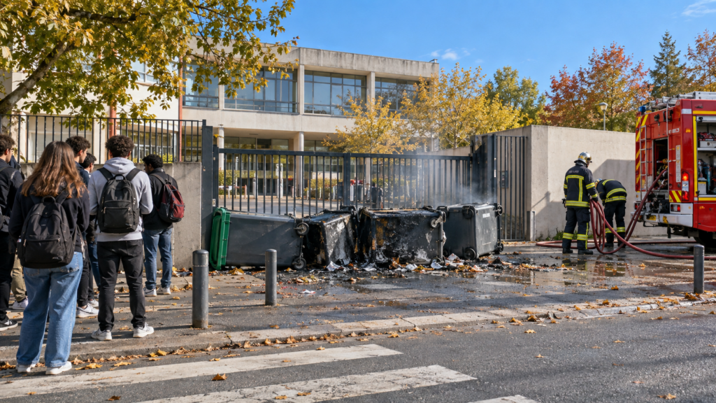 Blocus des lycées : établissements incendiés, personnels blessés… la mobilisation lycéenne dégénère un peu partout en France