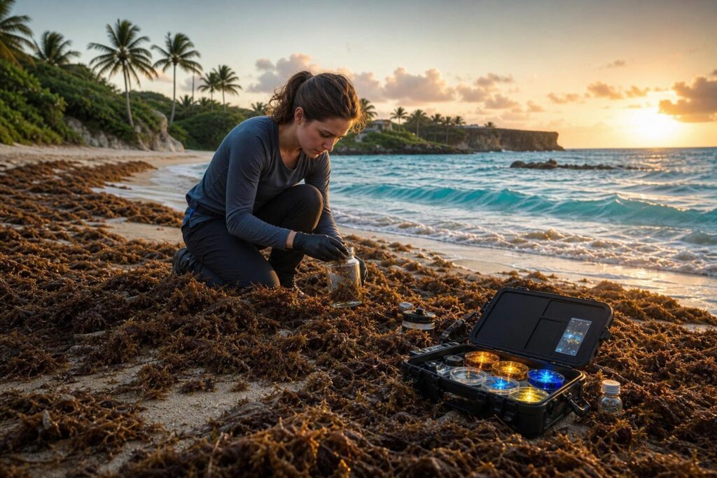 Ces algues qui envahissent les plages des Antilles : un chercheur barbadien y a trouvé des micro-organismes capables de produire des antibiotiques