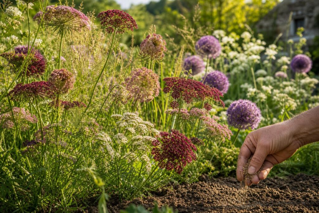 Cette carotte ornementale donne au jardin un air de prairie sauvage : comment la semer facilement