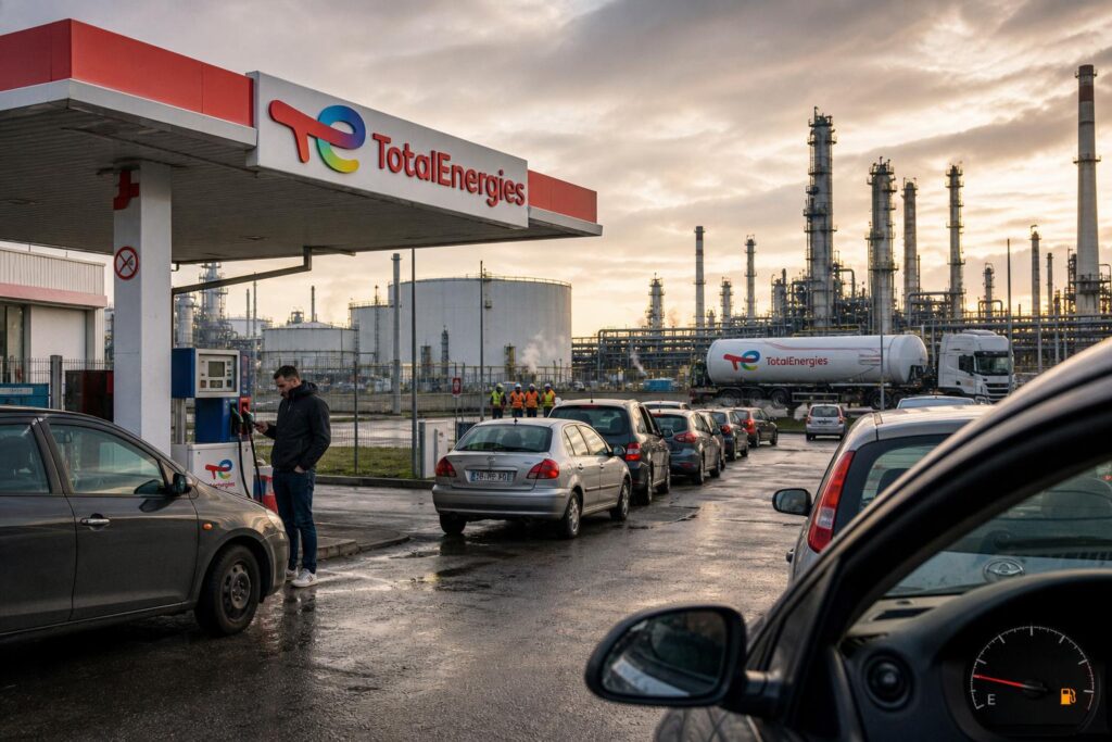 Grève chez TotalEnergies le 8 octobre : raffineries, dépôts et même stations-service concernés, à quoi s’attendre à la pompe