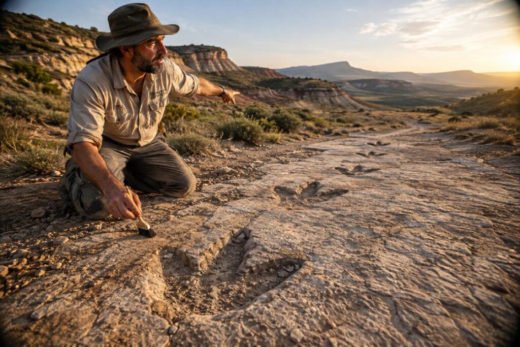 La plus grande quantité d’empreintes de dinosaures et de gisements paléontologiques d’Europe se trouve en Rioja en Espagne
