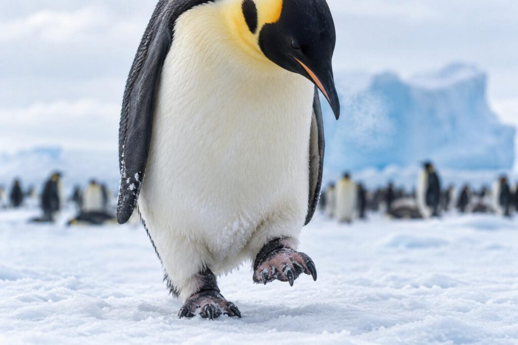 Les manchots ont-ils froid aux pieds à force de rester sur la glace ?