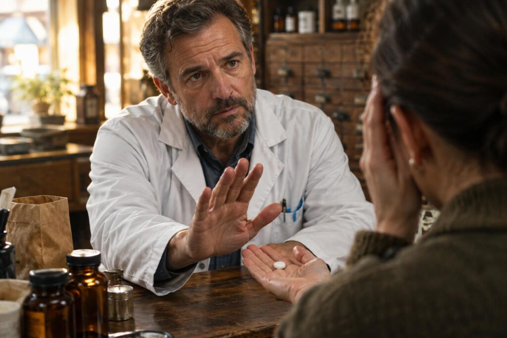Mariano Giménez, pharmacien : « L’ibuprofène 600 et le 400 ont exactement le même effet antidouleur, mais le 600 double les effets indésirables »