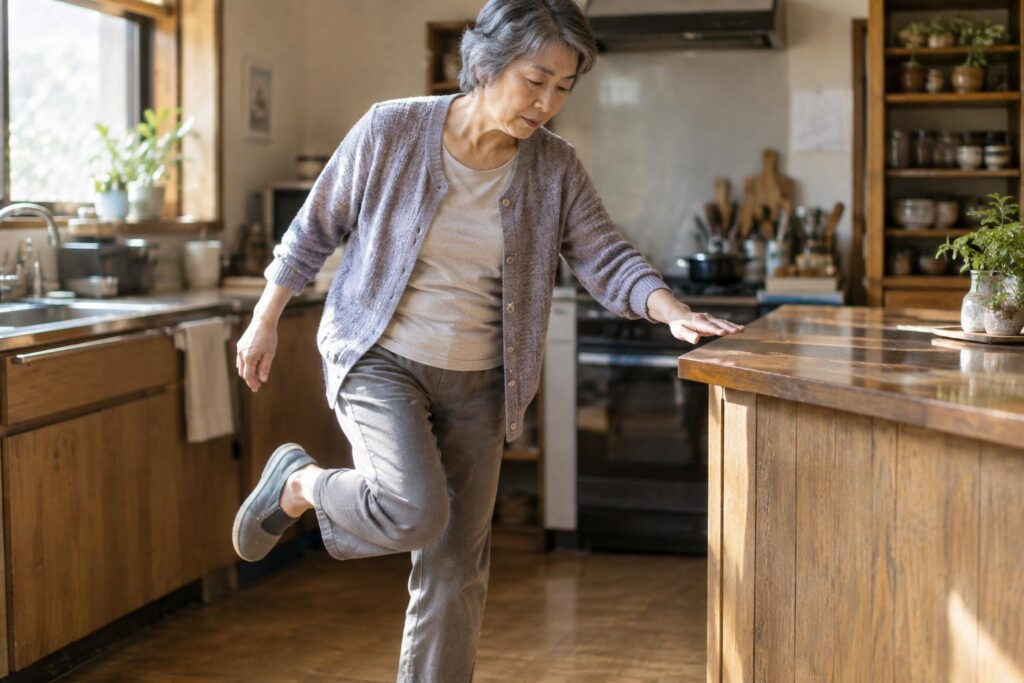 Orthopédiste japonais : tenir 1 minute sur une jambe chaque jour renforcerait les os autant que 53 minutes de marche