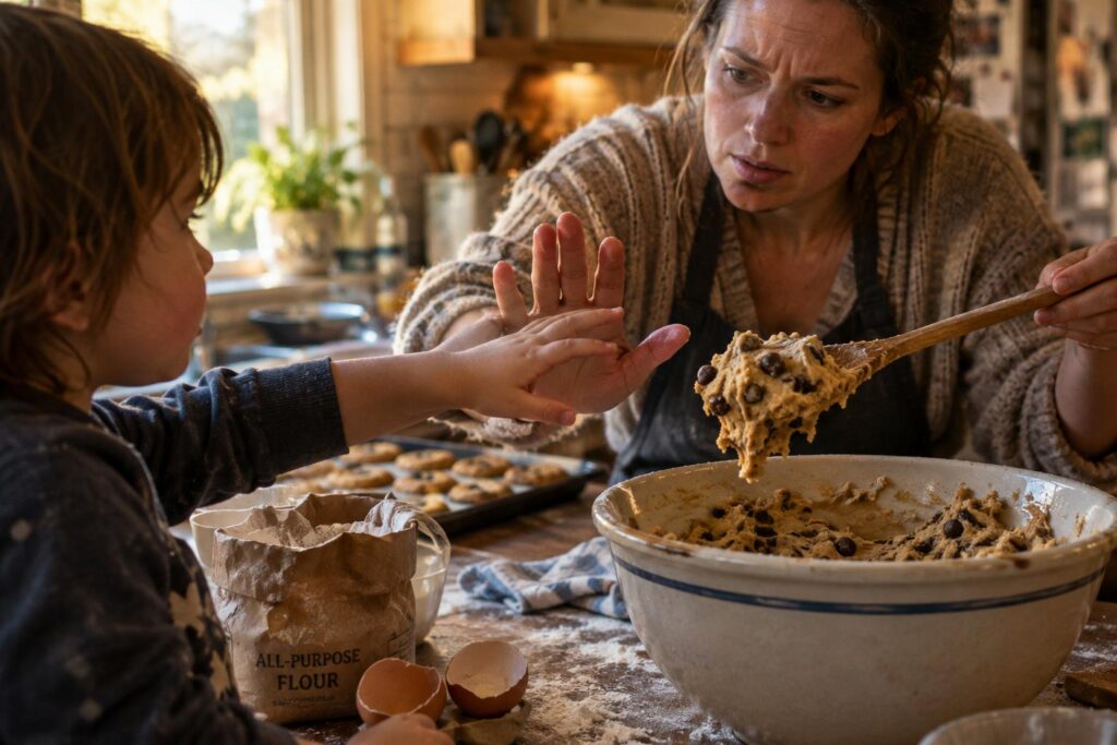 Pâte à cookies crue : pourquoi une pédiatre déconseille d’en goûter, et ce n’est pas seulement à cause des œufs