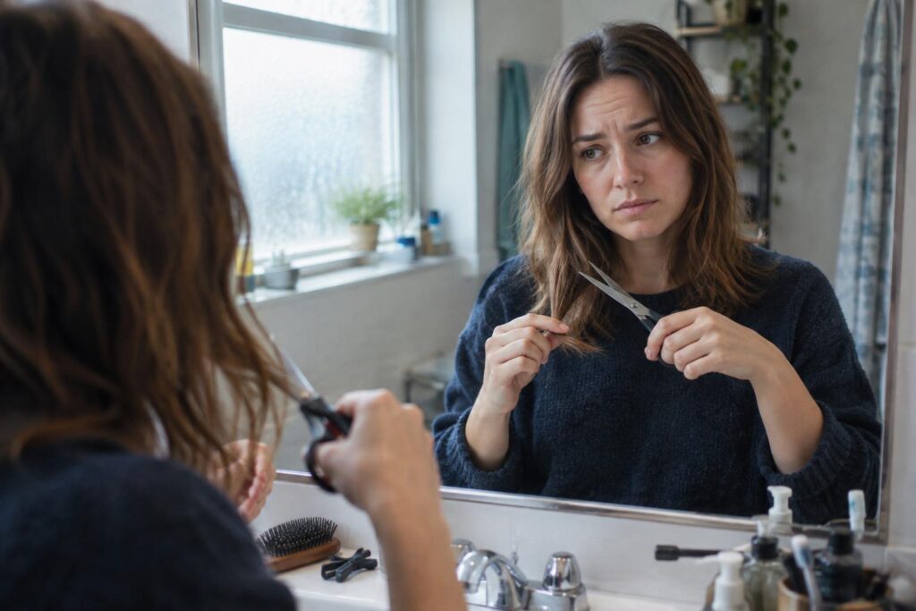 Se couper les cheveux soi-même : ce que ce geste révèle de vous selon les psychologues