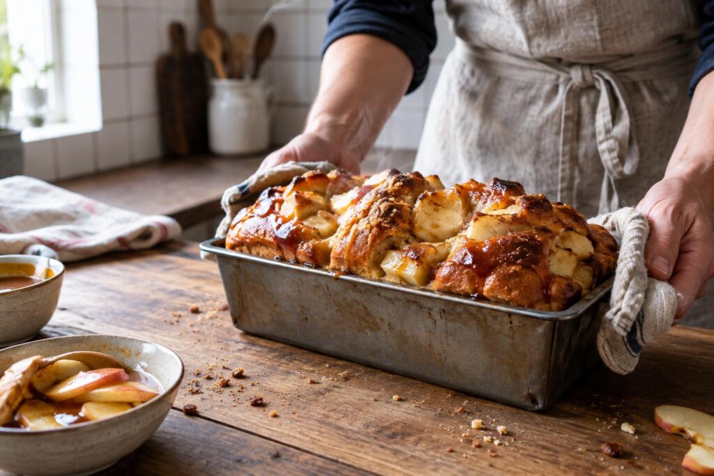 Un bon petit goût de boulangerie artisanale : la recette de brioche aux pommes caramélisées qui met tout le monde d’accord