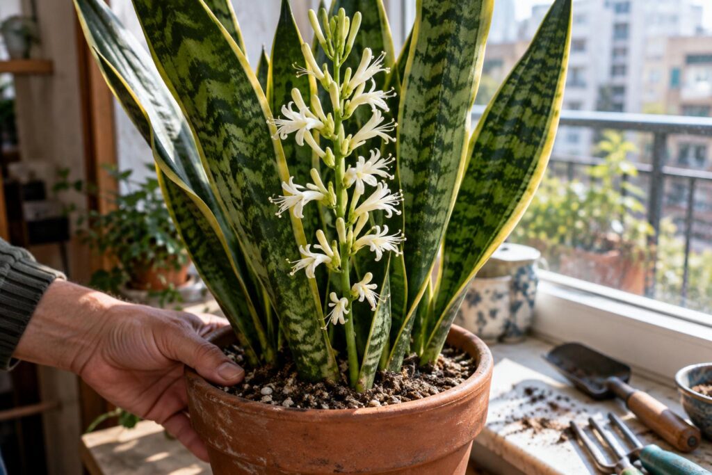 Votre sansevière n’a jamais fleuri : voici l’astuce que peu de gens connaissent pour obtenir ses fleurs parfumées à la maison